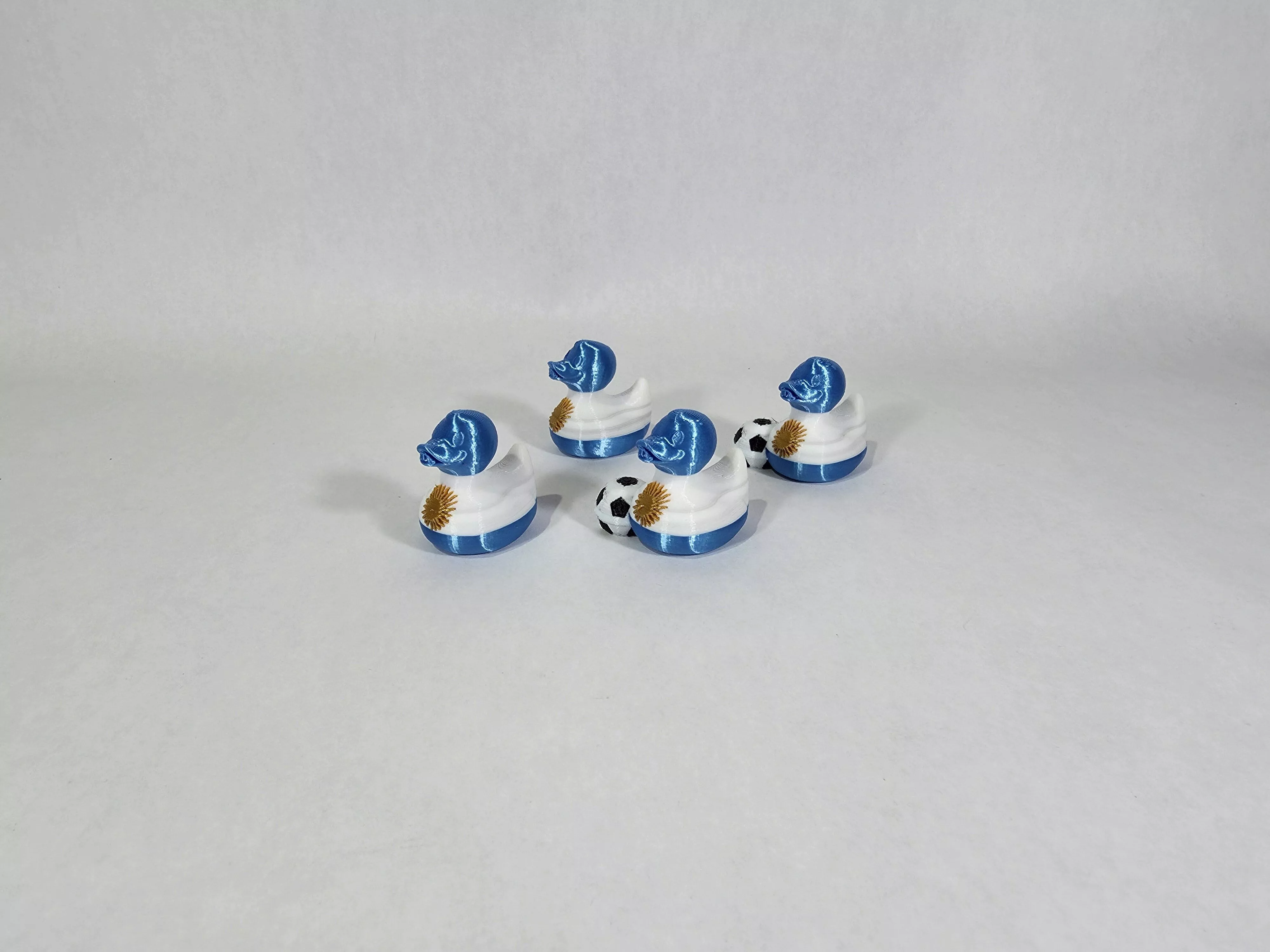 Argentina Flag Mini Duck Soccer World Cup Team 3D print model