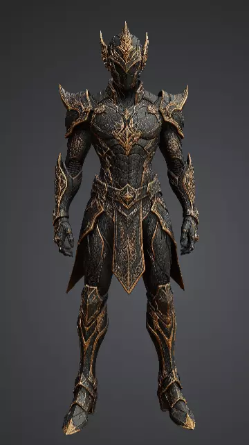 Thai Guardian Warrior High Detail Fantasy Armor 3D Character 3D print model