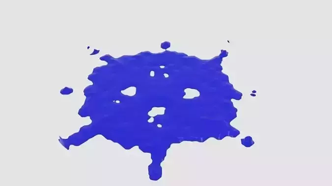 Cube Sphere Splash Splatter 3D model