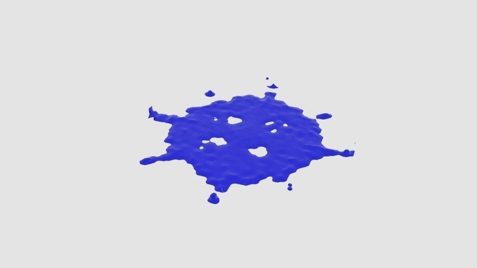 Cube Sphere Splash Splatter 3D model_1