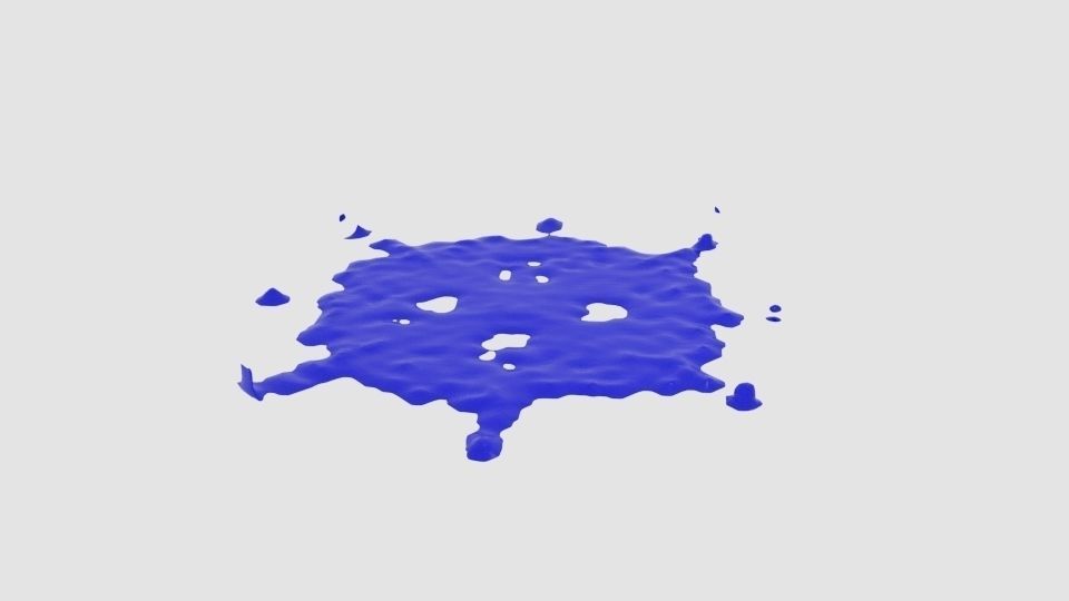 Cube Sphere Splash Splatter 3D model_3