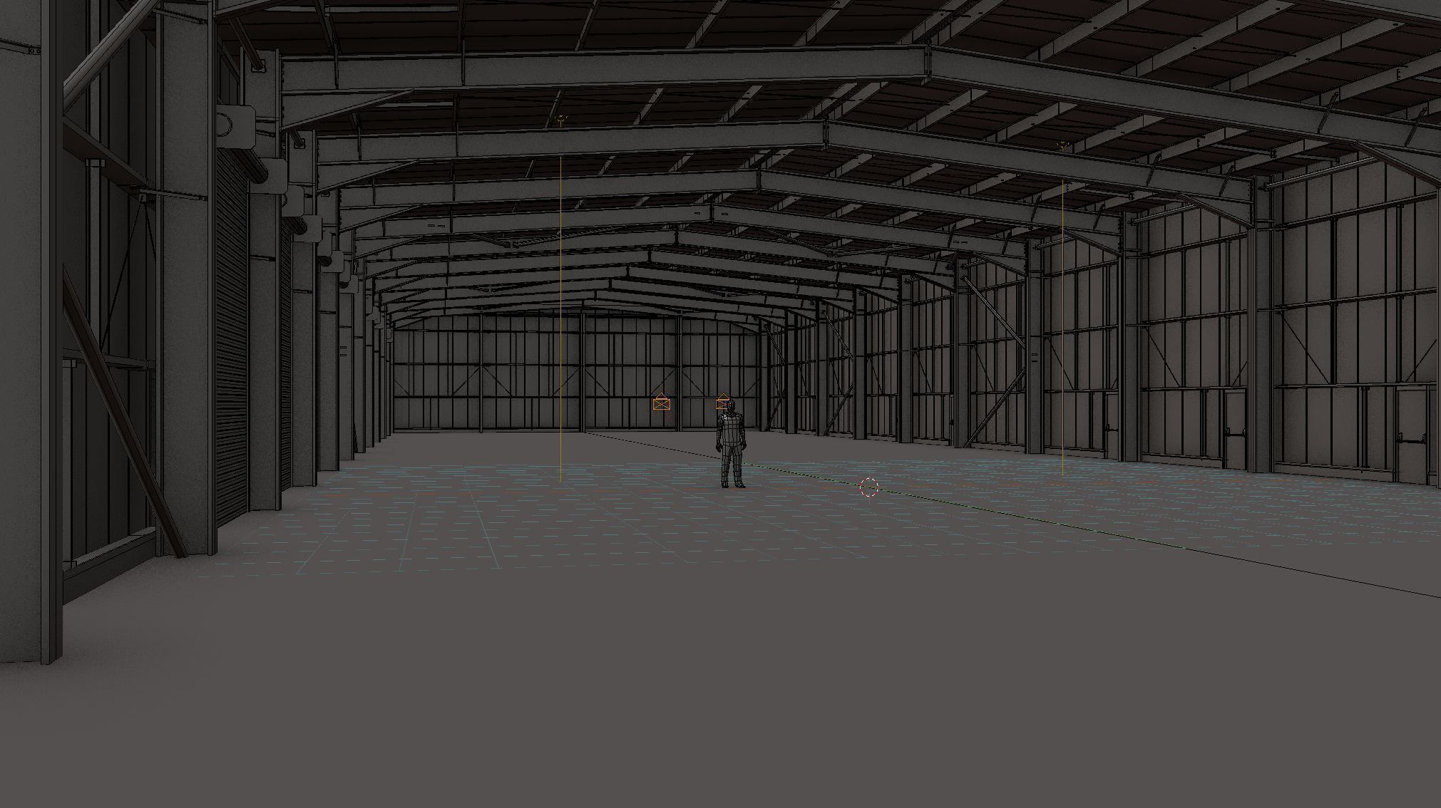 Warehouse Interior 2 Low-poly 3D model_7