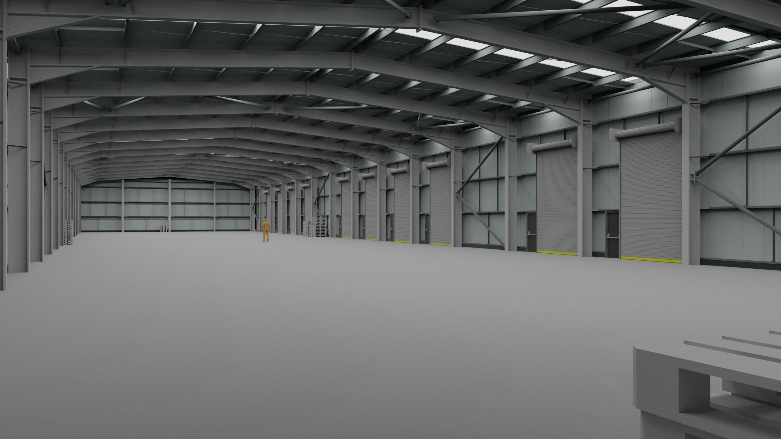 Warehouse Interior 2 Low-poly 3D model_3
