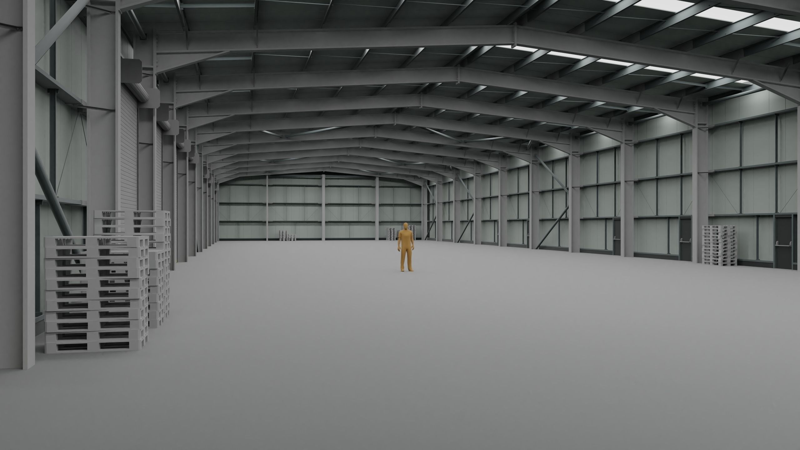 Warehouse Interior 2 Low-poly 3D model_2