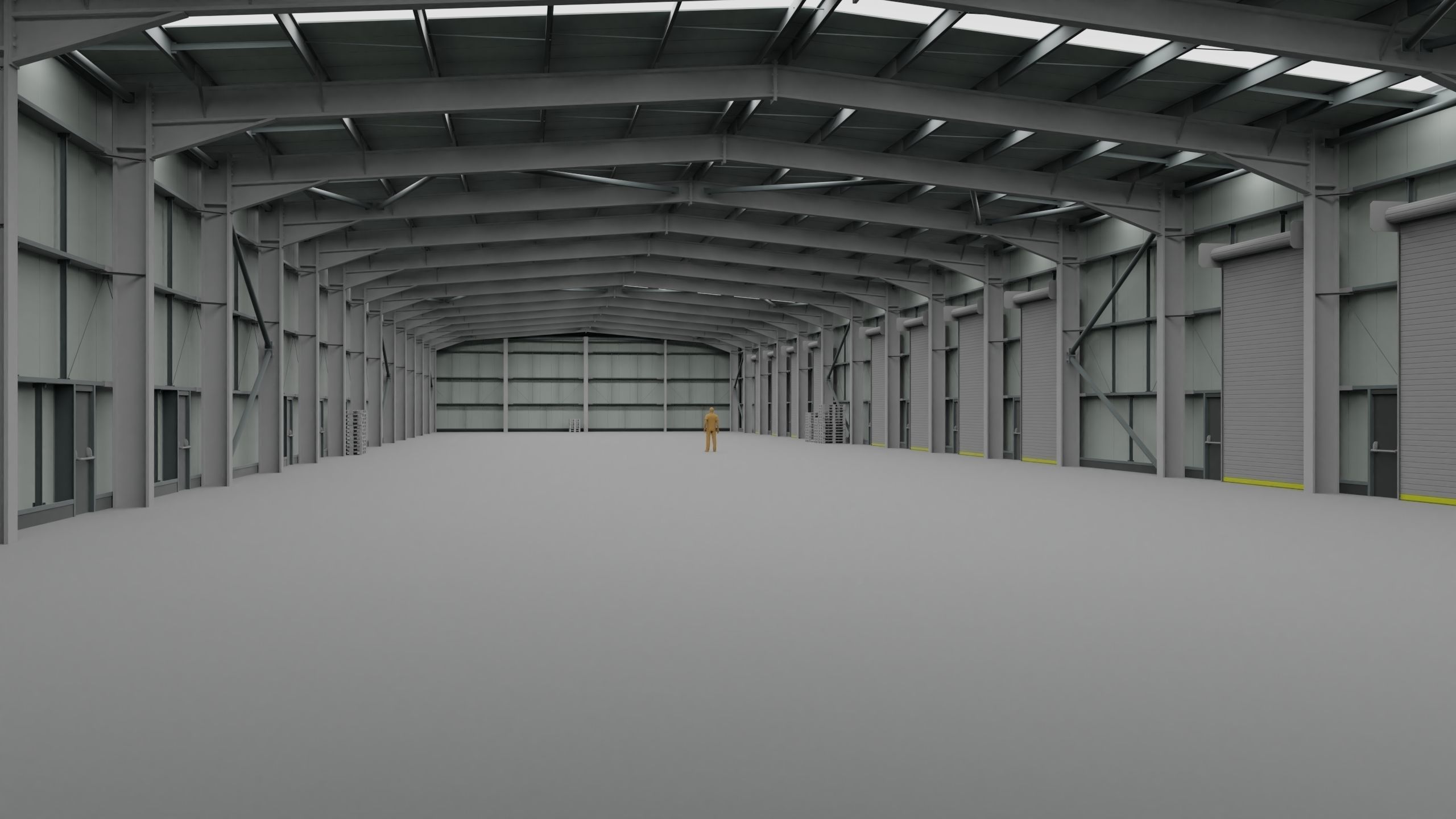 Warehouse Interior 2 Low-poly 3D model_4