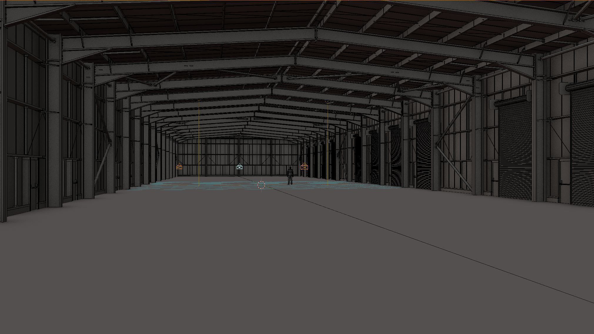 Warehouse Interior 2 Low-poly 3D model_9