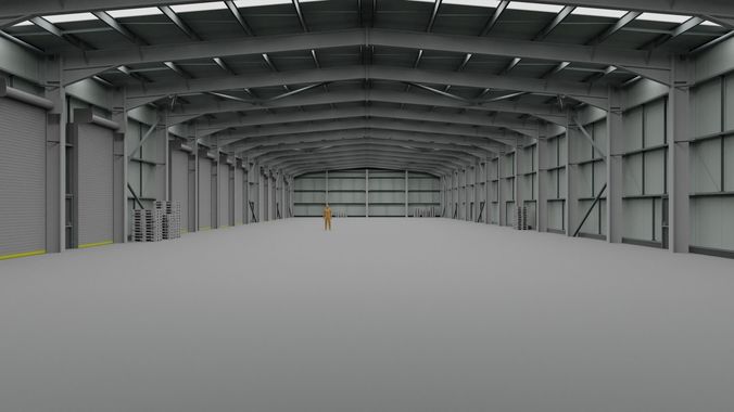 Warehouse Interior 2 Low-poly 3D model