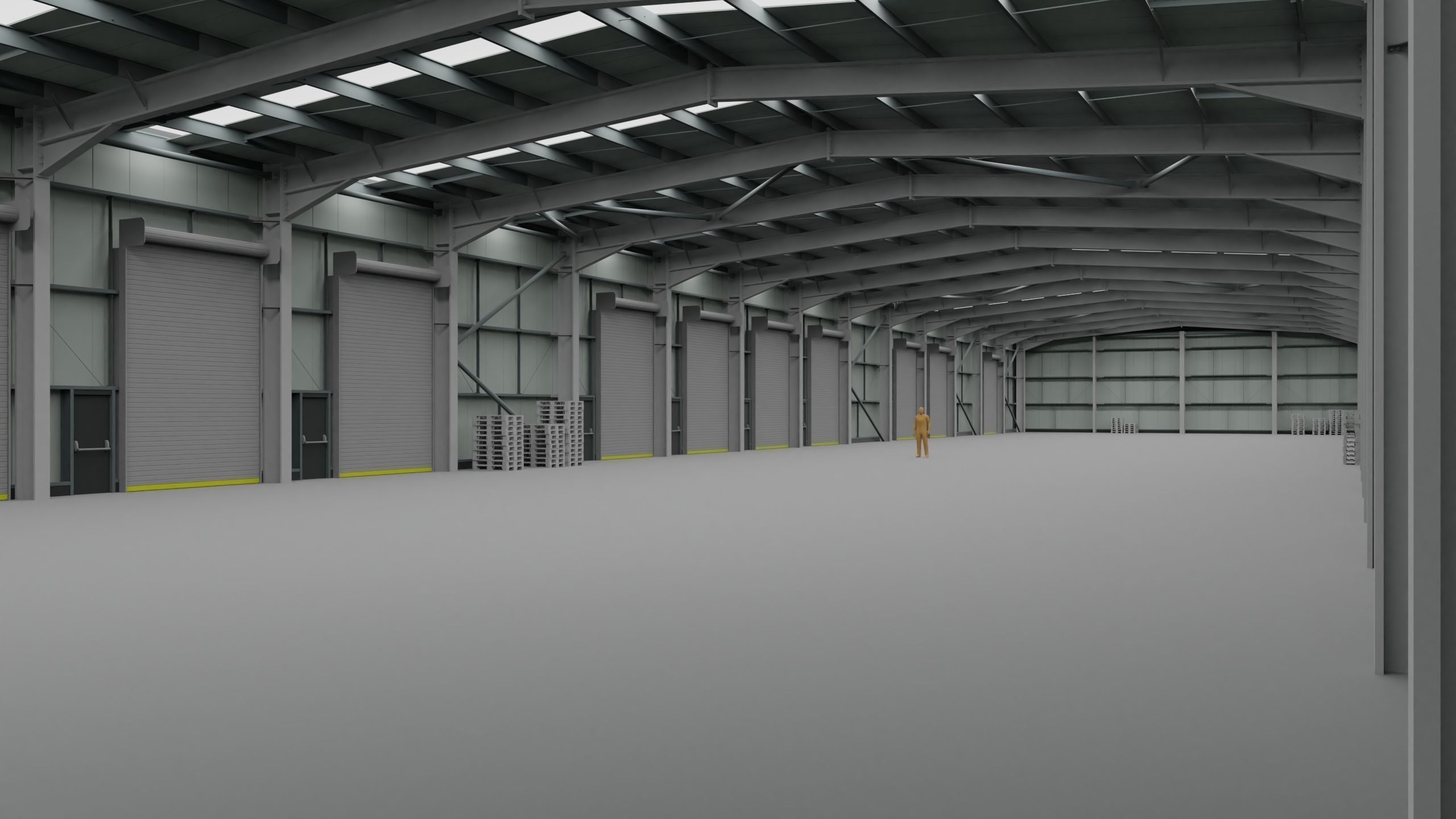 Warehouse Interior 2 Low-poly 3D model_1
