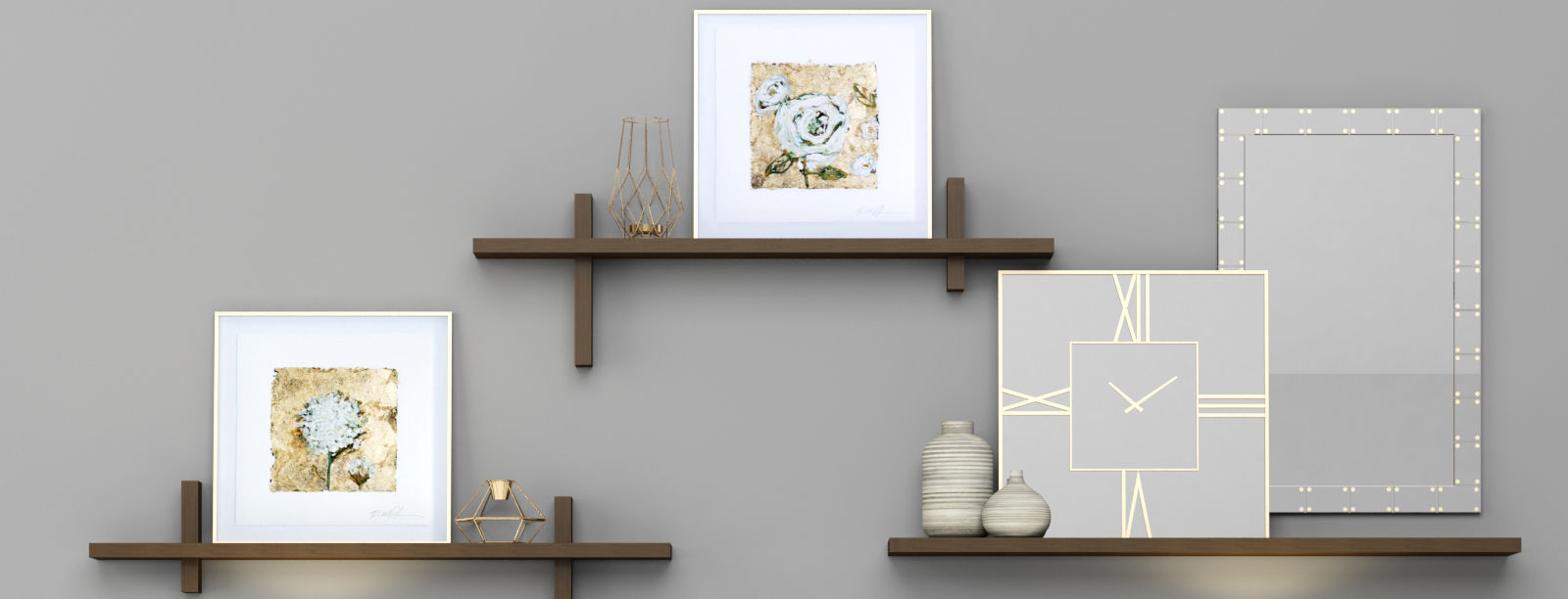 Decorative furniture set Modern 3D model_3