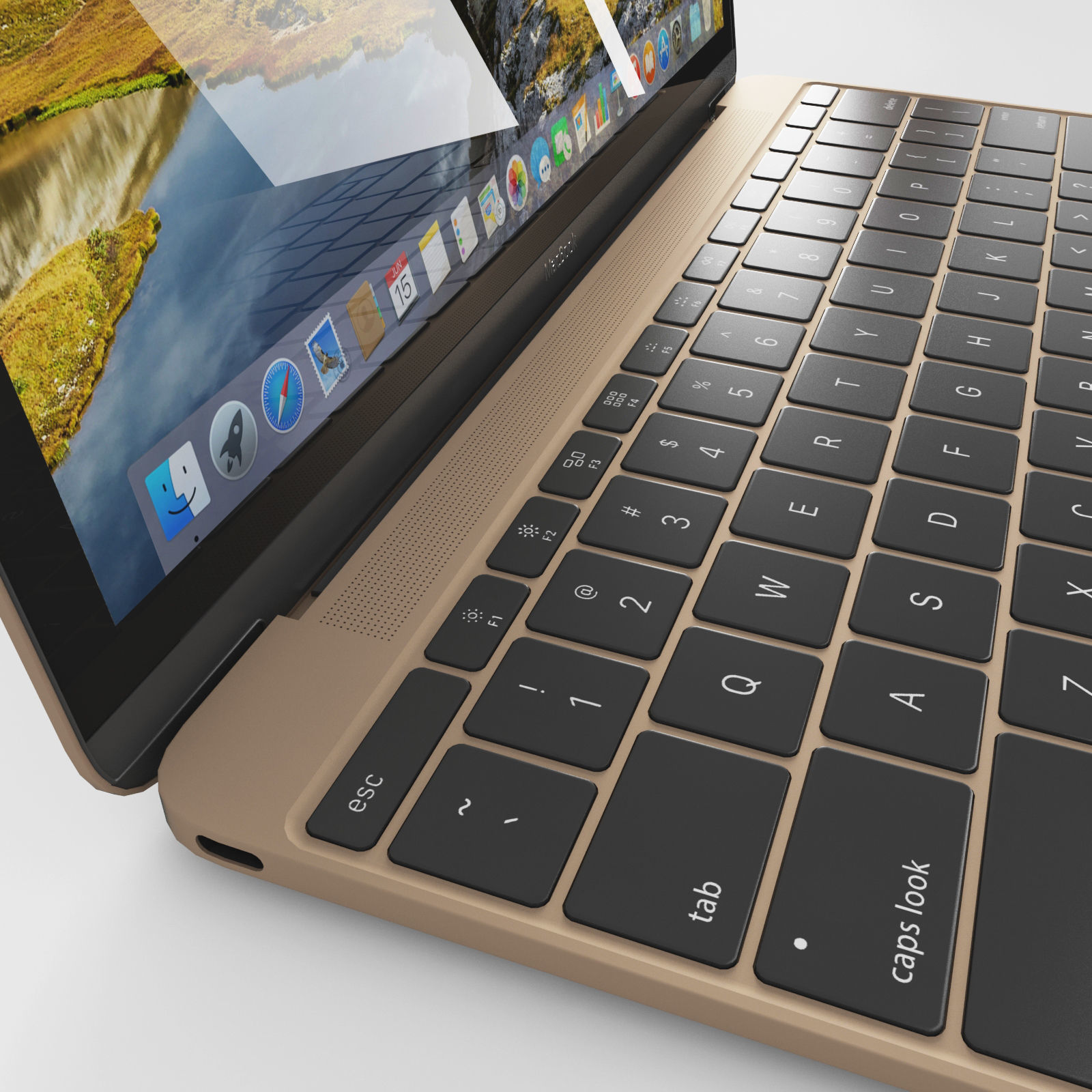 Macbook 2015 3D model_2
