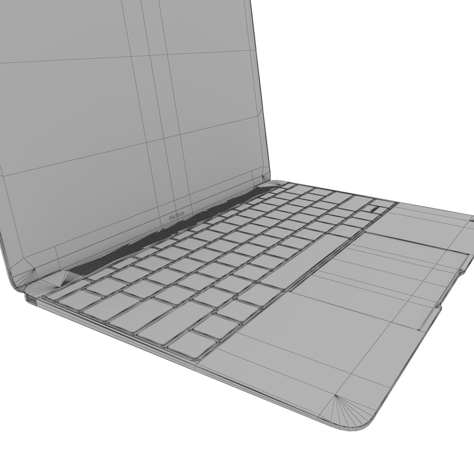 Macbook 2015 3D model_4