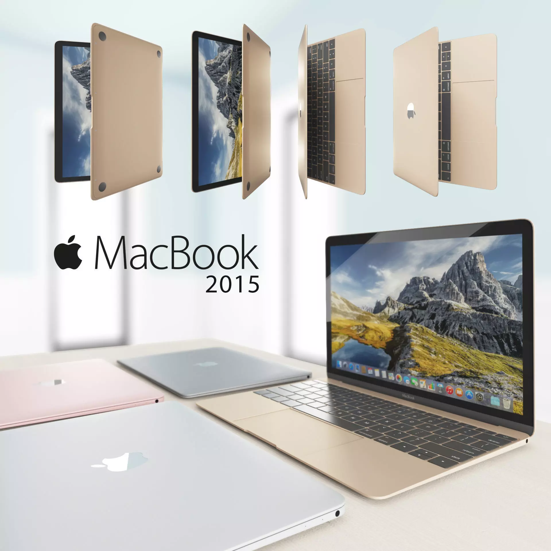 Macbook 2015 3D model_0