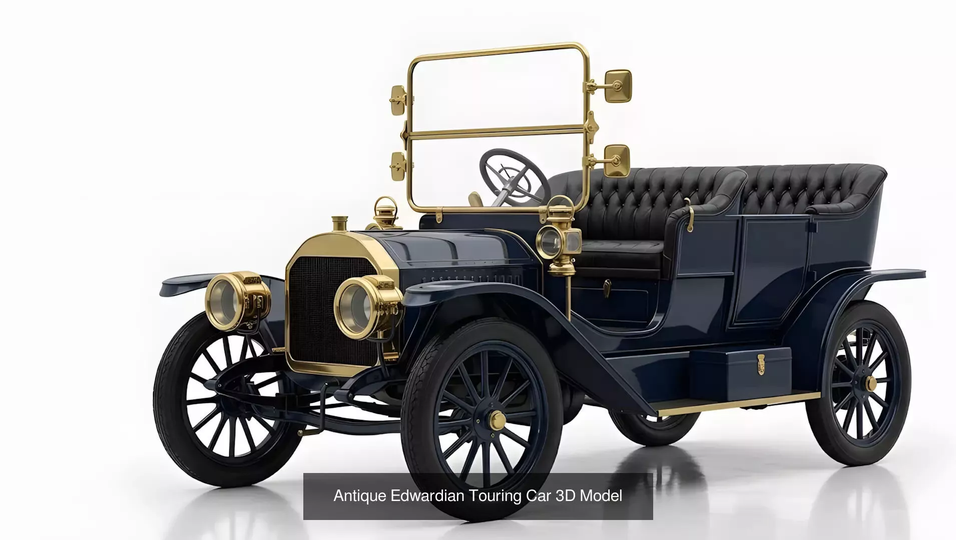 Antique Edwardian Touring Car And Vintage Noir Vehicle Pack