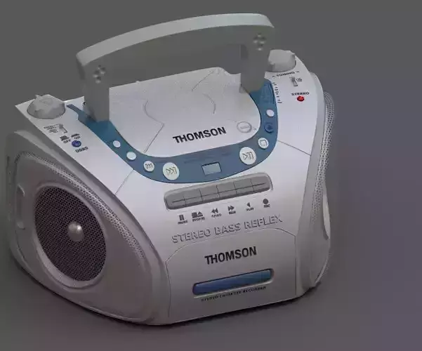 Portable CD player Radio Casette Recorder 3D model