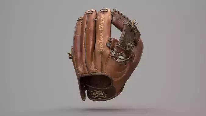 Game Ready Leather Baseball Glove Low-poly 3D model