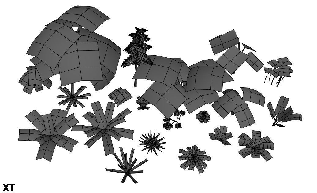 Low poly Foliage Pack Low-poly 3D model_9