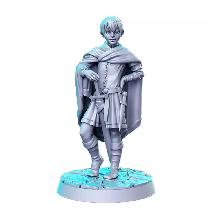 Brinnth Adolescent Thief X - Resin Miniature Figurine 3D print model
