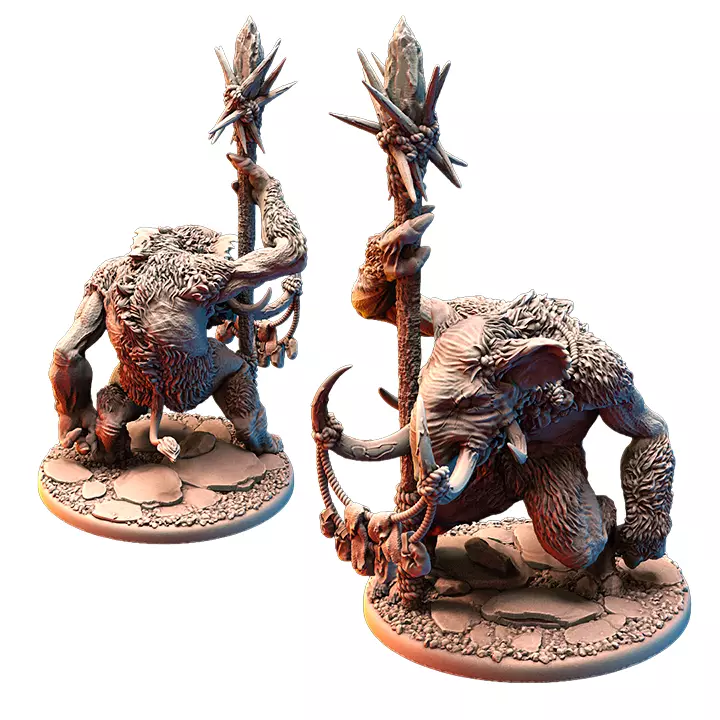 Asgard Rising Tundra Troll 1 X - Tabletop RPG Miniature 3D print model