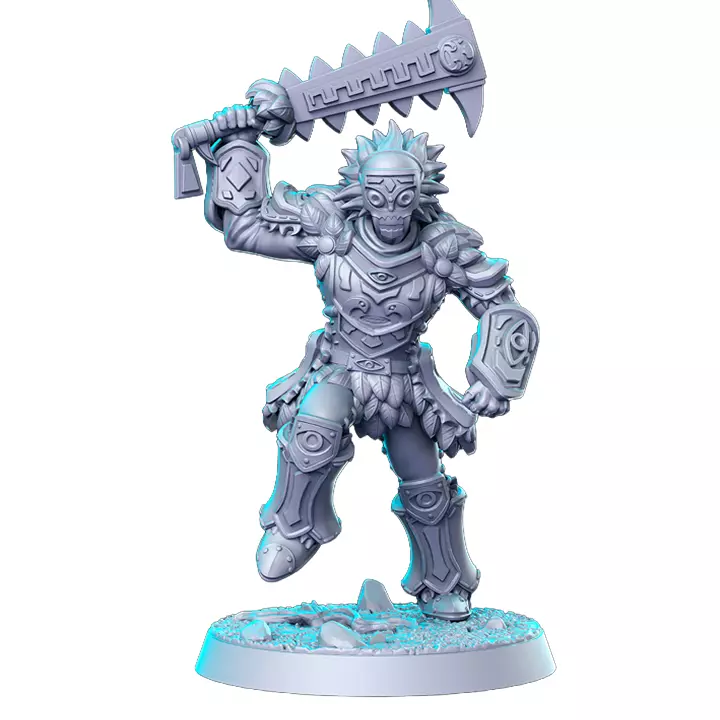 Forest Warrior IV - Resin Miniature Figurine 3D print model