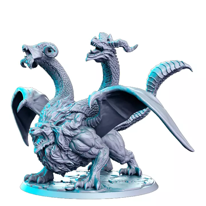 Chimaeria III - Resin Miniature Figurine 3D print model