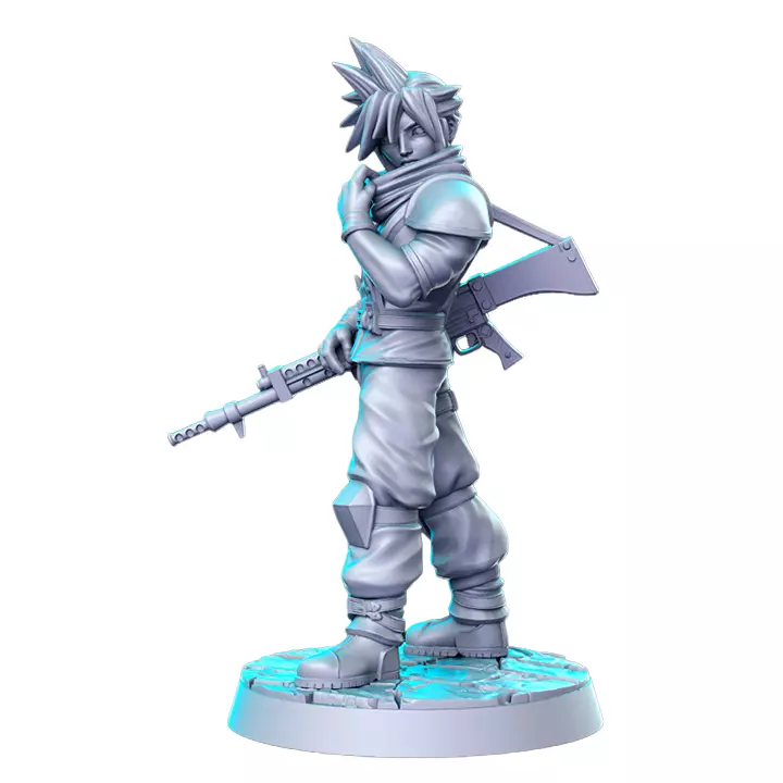 Cloud Crisis Core I - Fantasy 3D Print Model 3D print model