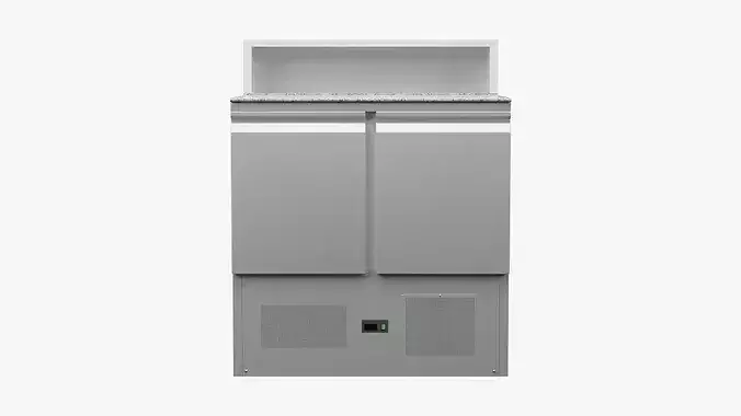 Kitchen Food Granite Counter Prep Station 3D model 2