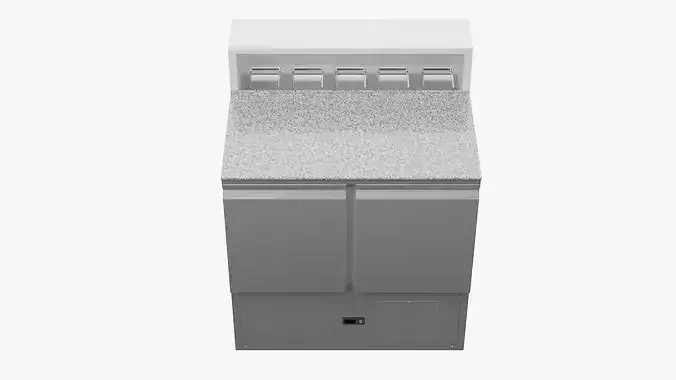 Kitchen Food Granite Counter Prep Station 3D model 5