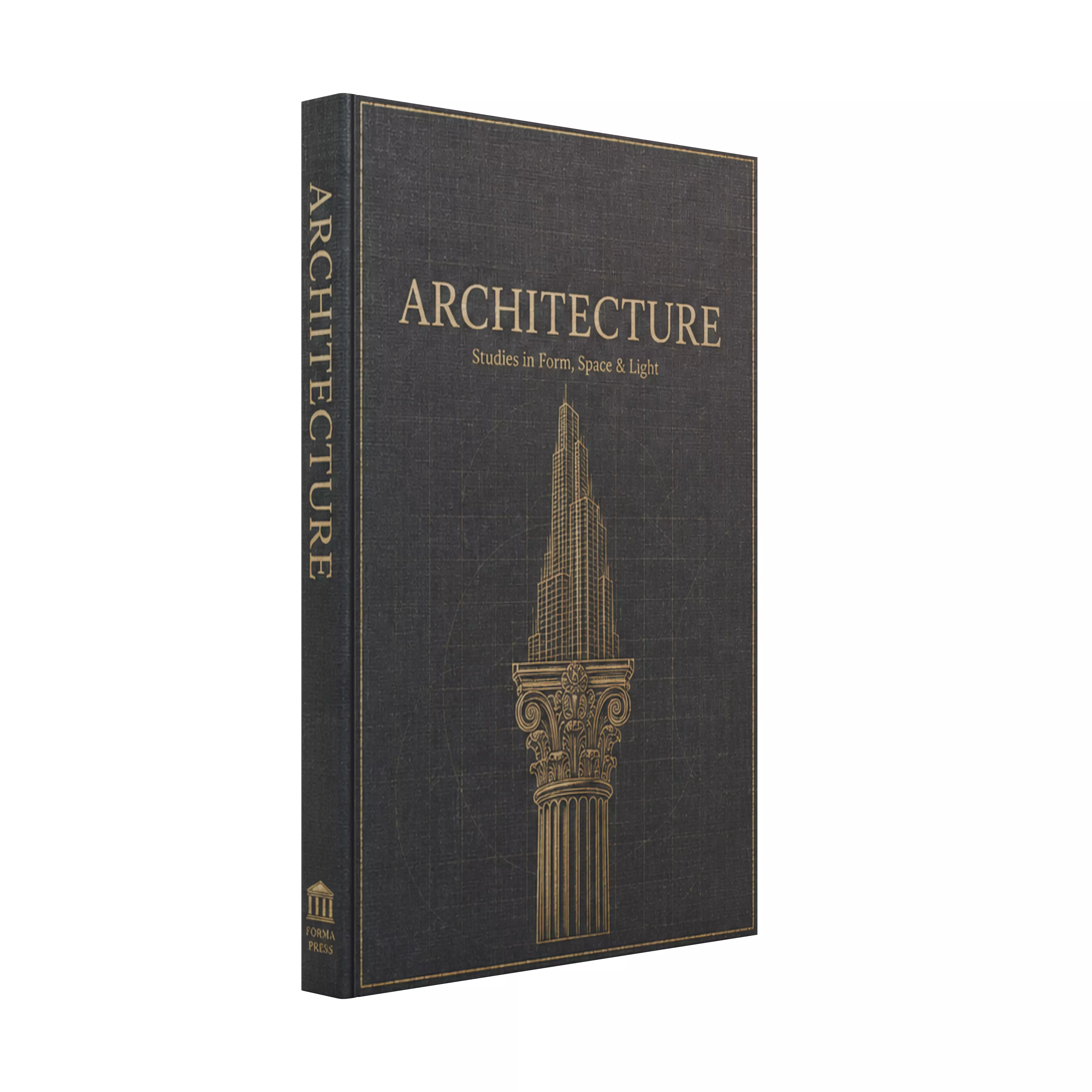 Architecture Book Decoration Prop - 01 Low-poly 3D model