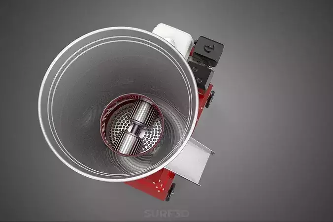 MOBILE PELLET PRESS MILL MAKING MACHINE PETROL GASOLINE ENGINE 3D model 3