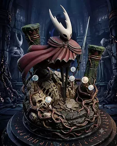 Godmaster Hollow Knight STL Collector Display Statue Figure 