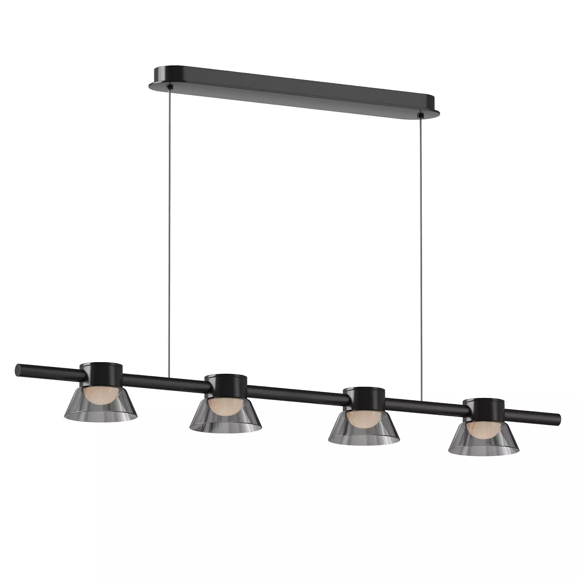 Evette pendant light 4 heads 3D model