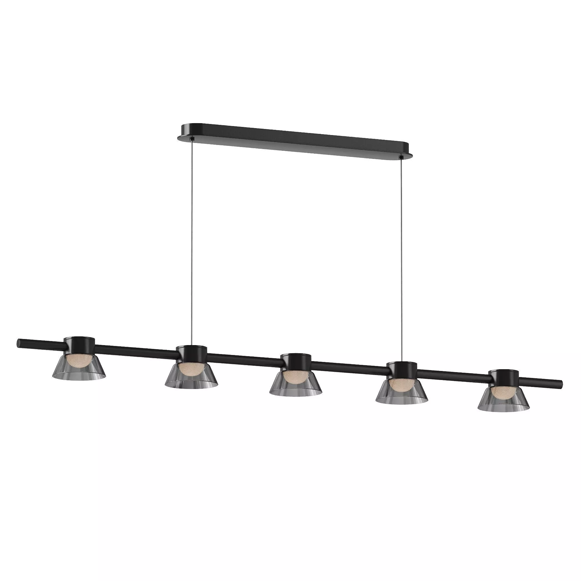 Evette pendant light 5 heads 3D model