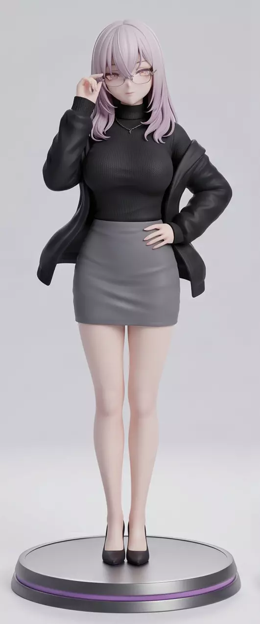 A10 LILAC Anime Waifu 3D print model