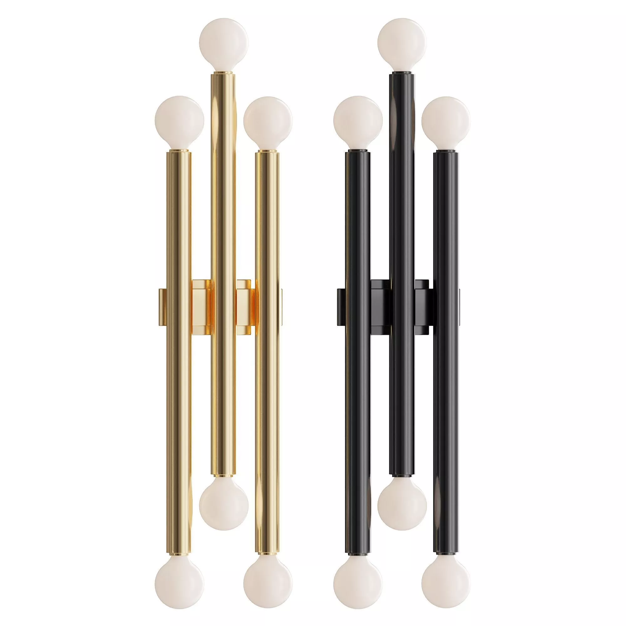 Pair Gio Ponti Sconces 3D model