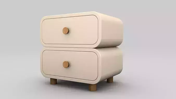 Bed Side Table 3D model