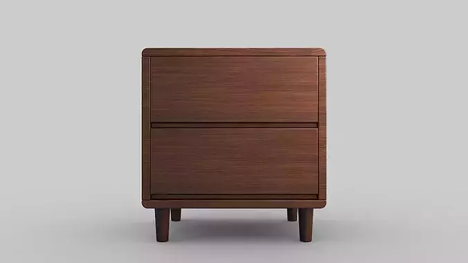 Bed Side Table 3D model 4
