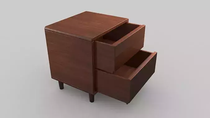 Bed Side Table 3D model 5