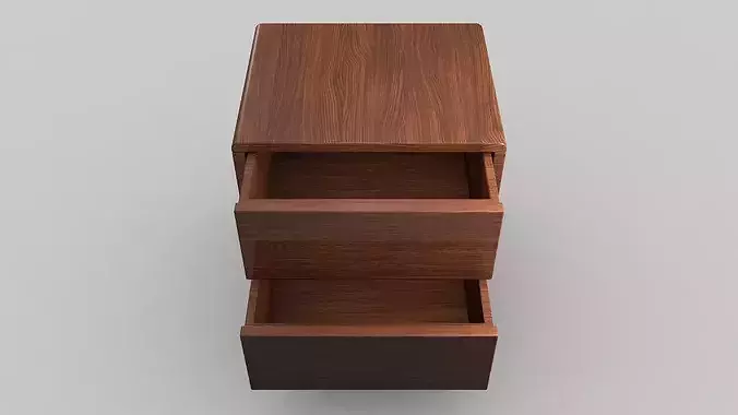 Bed Side Table 3D model 6