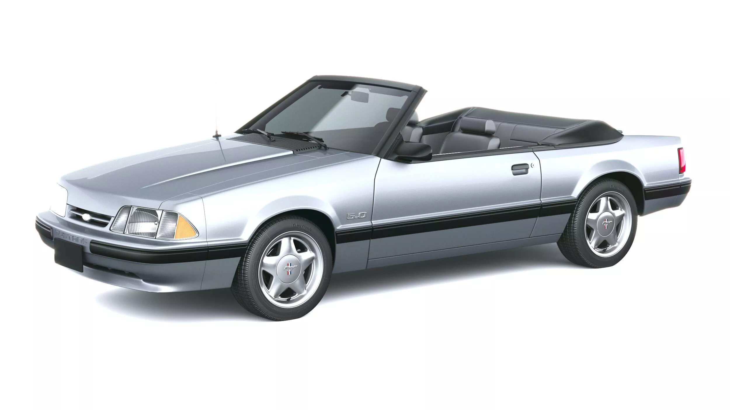 Mustang Convertible 1987-1993 3D model