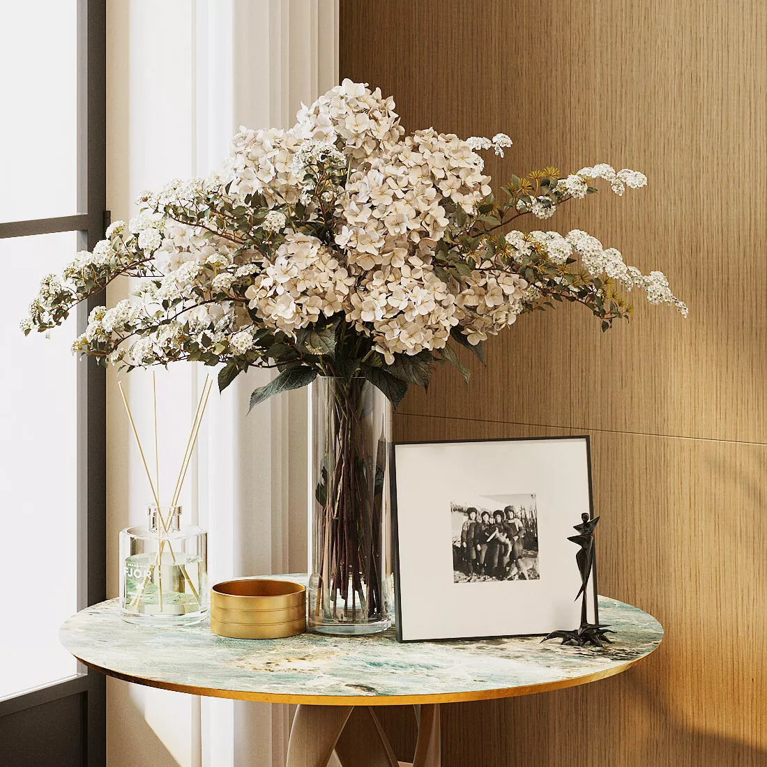 Decorative Floral Vase Arrangement 3D model