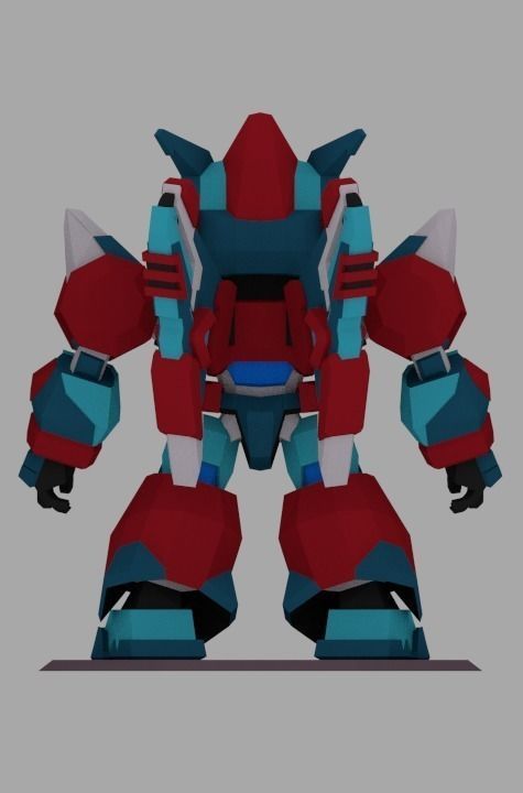 Super Mecha 7 - Jobozt of Code Name 12OB1 Low-poly 3D model_3
