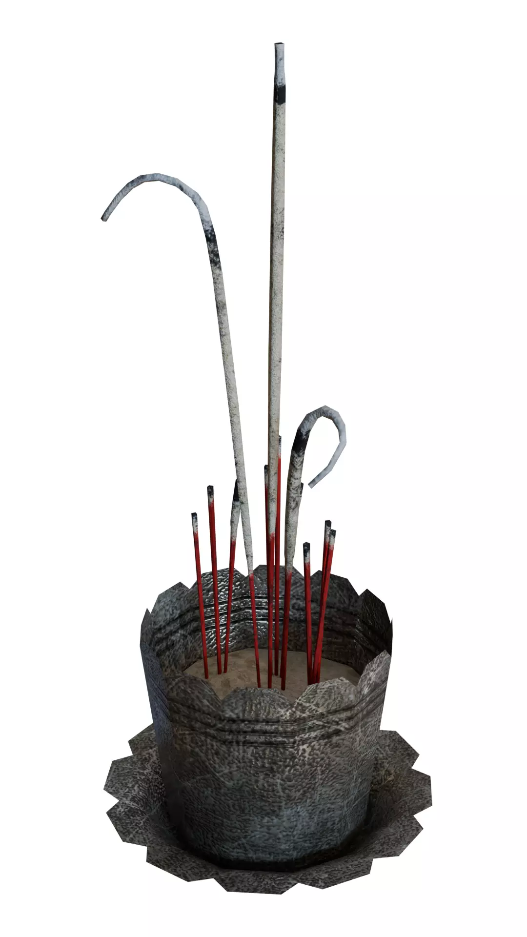 Incense burner Low-poly 3D model