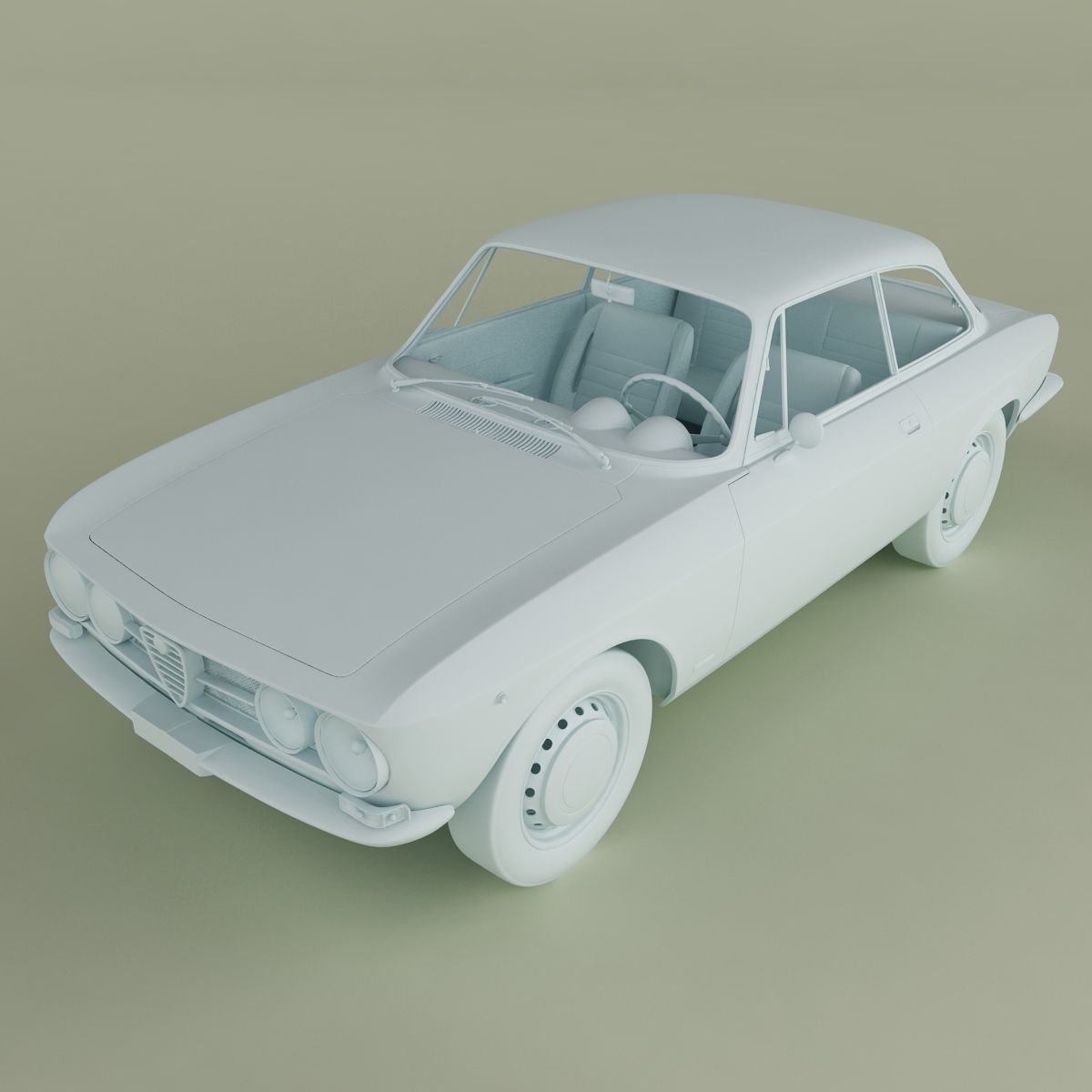 Alfa Romeo Giulia Sprint 1750 GT Veloce 3D model_10