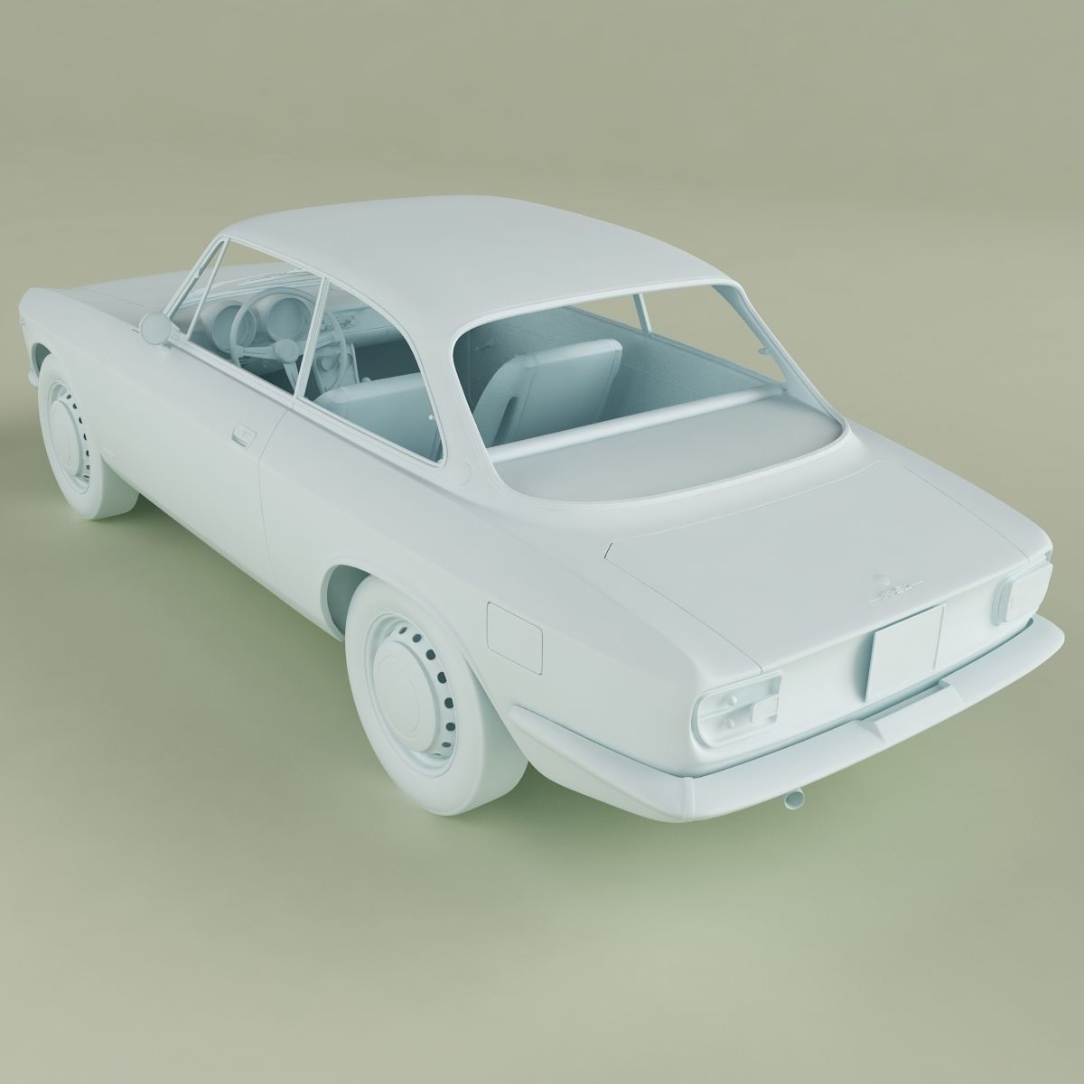 Alfa Romeo Giulia Sprint 1750 GT Veloce 3D model_12