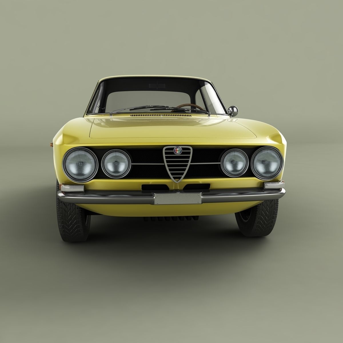 Alfa Romeo Giulia Sprint 1750 GT Veloce 3D model_4