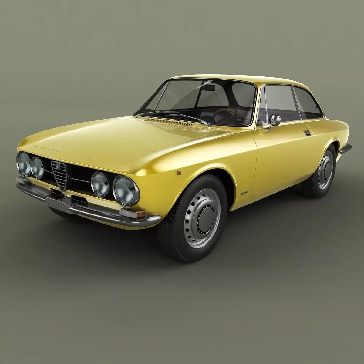 Alfa Romeo Giulia Sprint 1750 GT Veloce 3D model_0