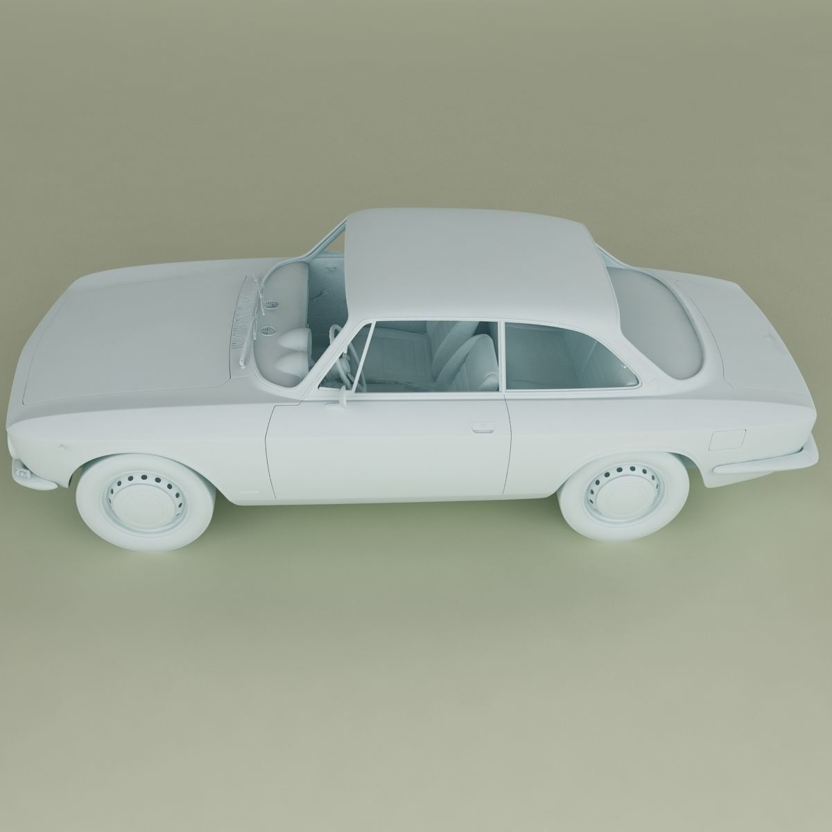 Alfa Romeo Giulia Sprint 1750 GT Veloce 3D model_11