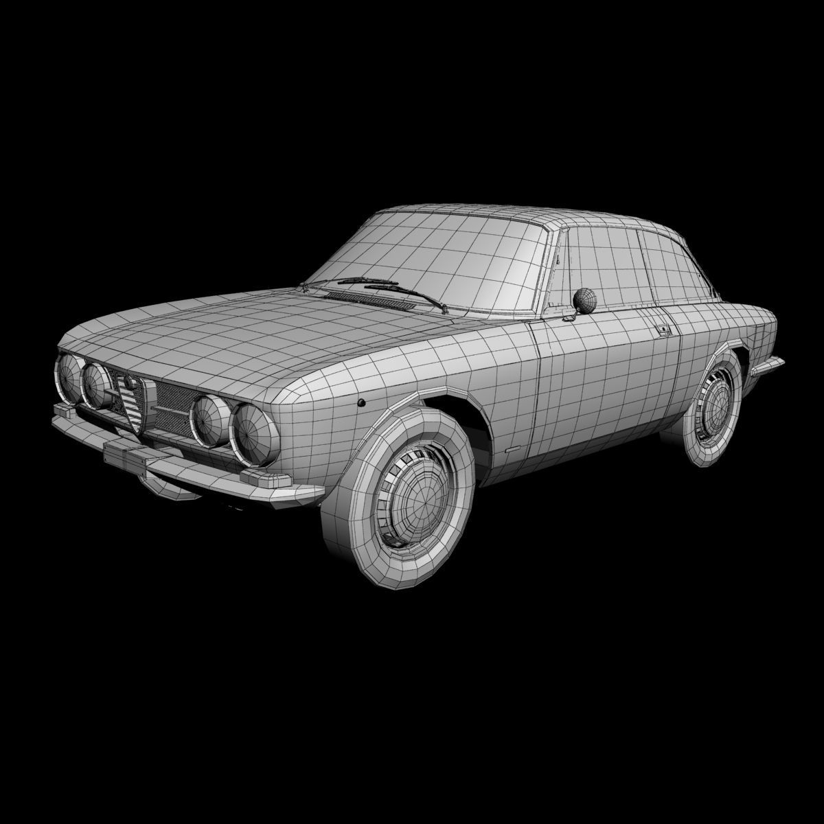 Alfa Romeo Giulia Sprint 1750 GT Veloce 3D model_13
