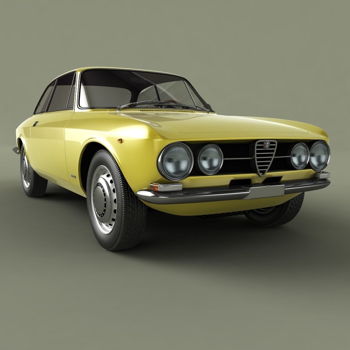 Alfa Romeo Giulia Sprint 1750 GT Veloce 3D model_9