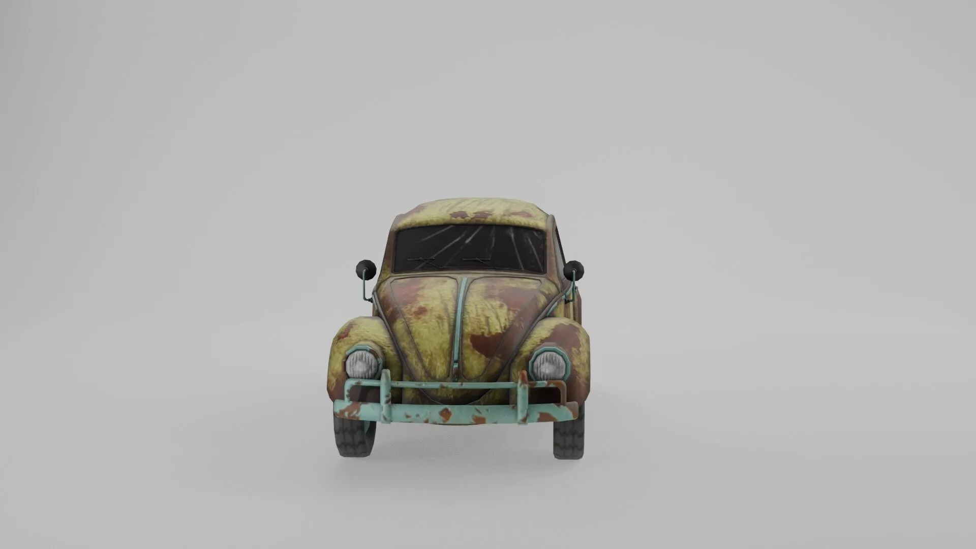 Low Poly Beetle Car - Stylized Game Prop Low-poly 3D model